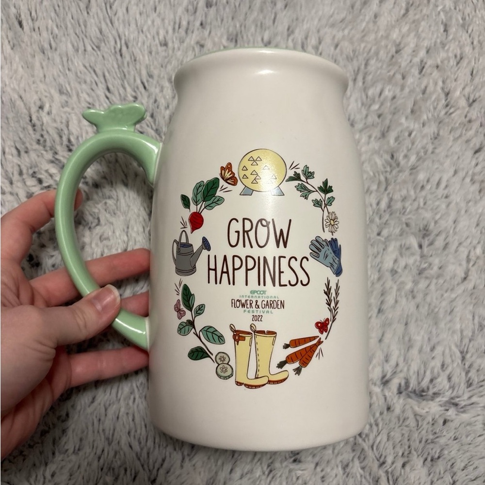 Disney White and Green 'Grow Happiness'